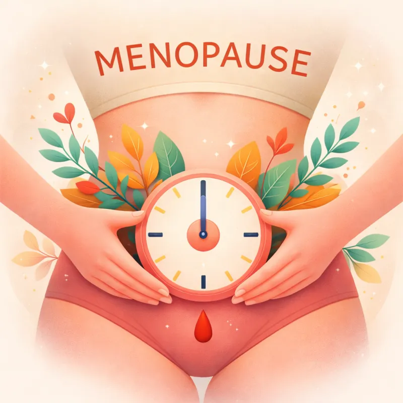 Woman consulting doctor at menopause clinic