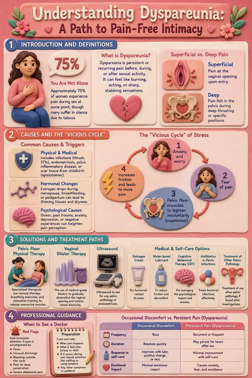 Understanding dyspareunia - causes, treatment paths, and when to see a doctor for pain during sex